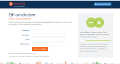 Desktop Screenshot of ethicalads.com